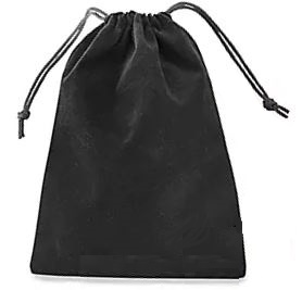 Custom Black Velvet Bag
